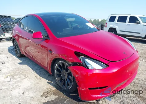 2022 Tesla Model Y from USA, damaged, VIN 7SAYGDEE4NA022148